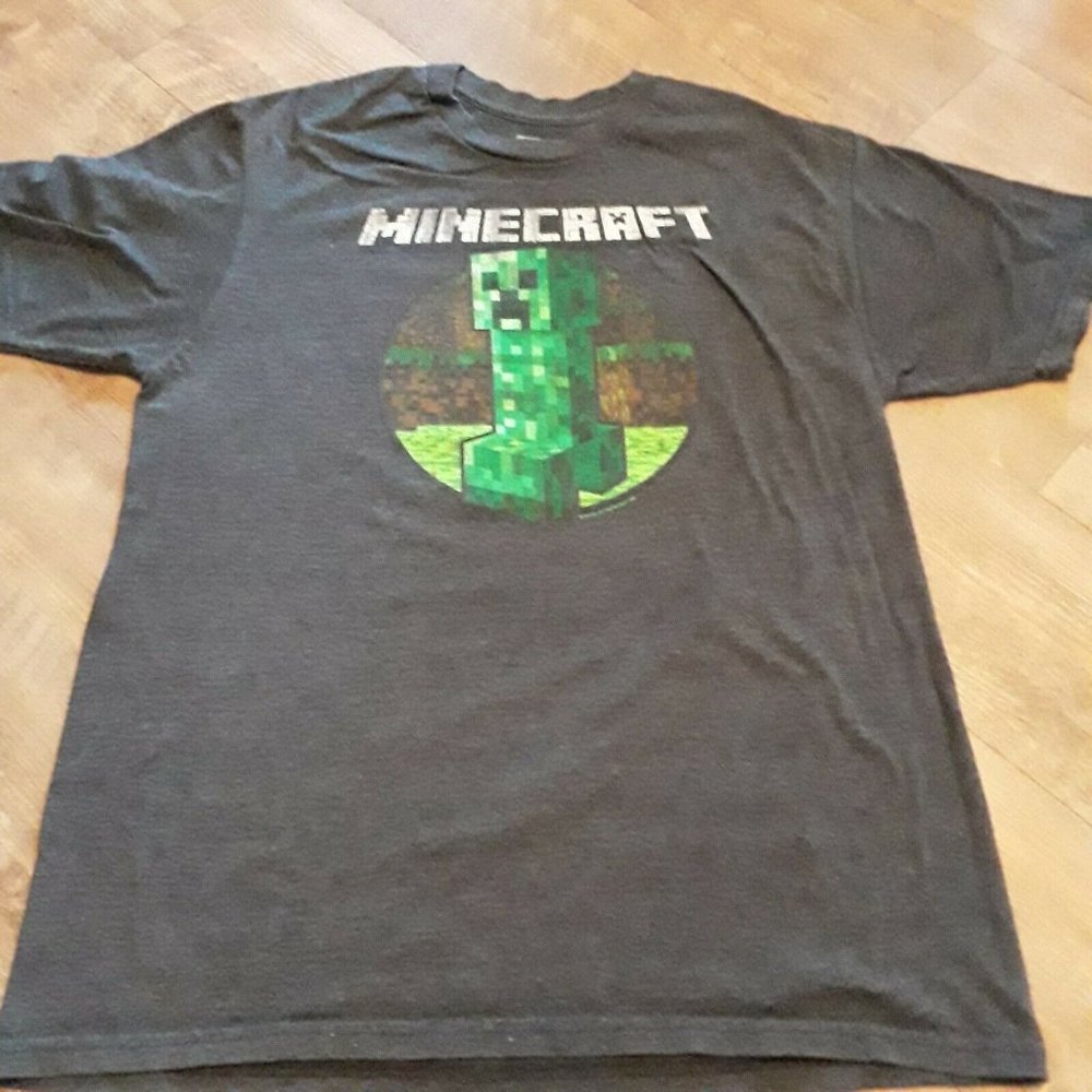 Minecraft Mojang Jinx T-Shirt Size M Medium Dark